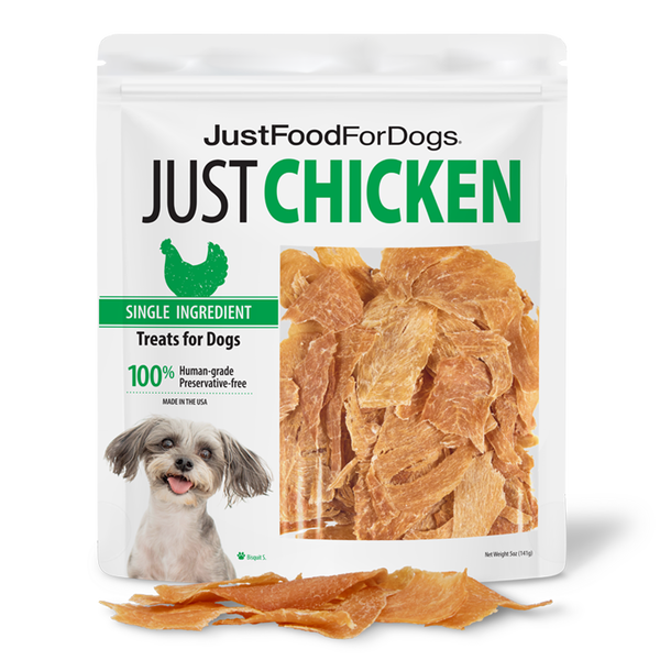 Just food for sales dogs chicken breast treats